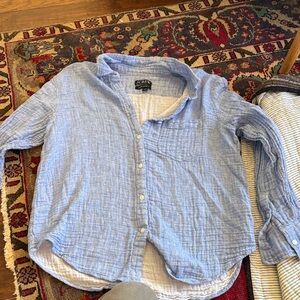 J. Crew Blue Button Down Cotton Shirt